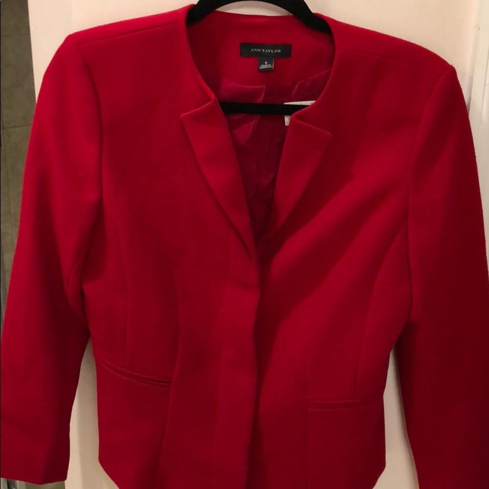 Red suiting jacket